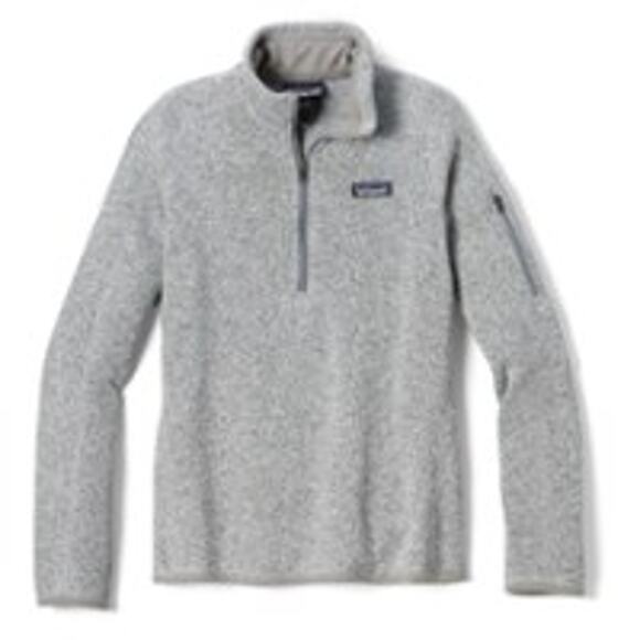 Patagonia 'Better' Grey Polyester Sweater Quarter-Zip Fleece Pullover Size XS - Picture 1 of 4